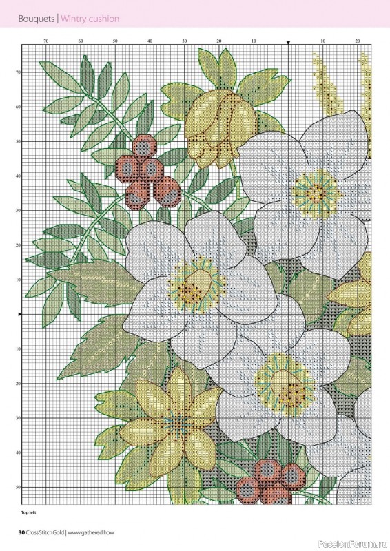 Коллекция вышивки в журнале «Cross Stitch Gold - Floral Collection 2023»