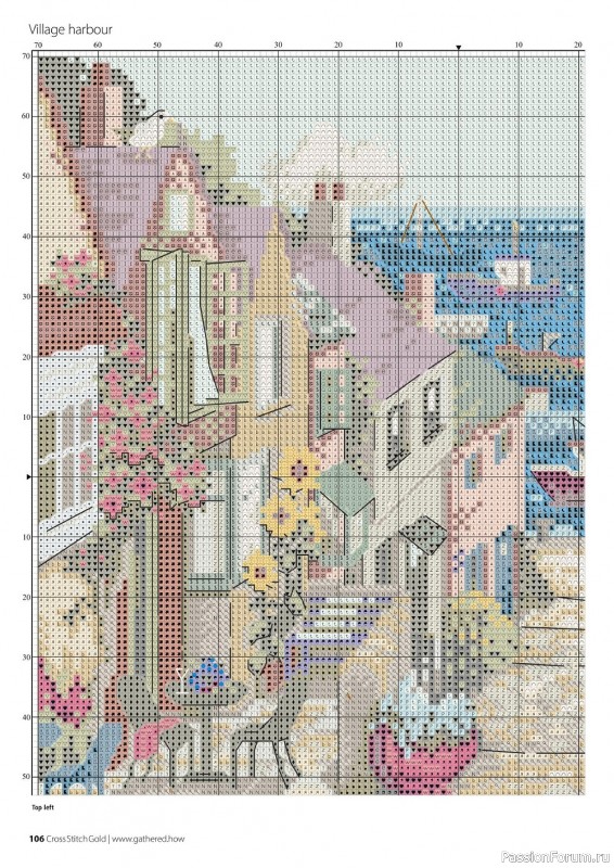 Коллекция вышивки в журнале «Cross Stitch Gold - Scenery Collection 2022»