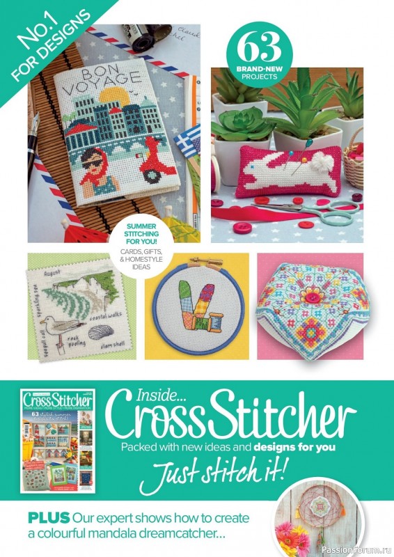 Коллекция вышивки в журнале «CrossStitcher №386 2022»