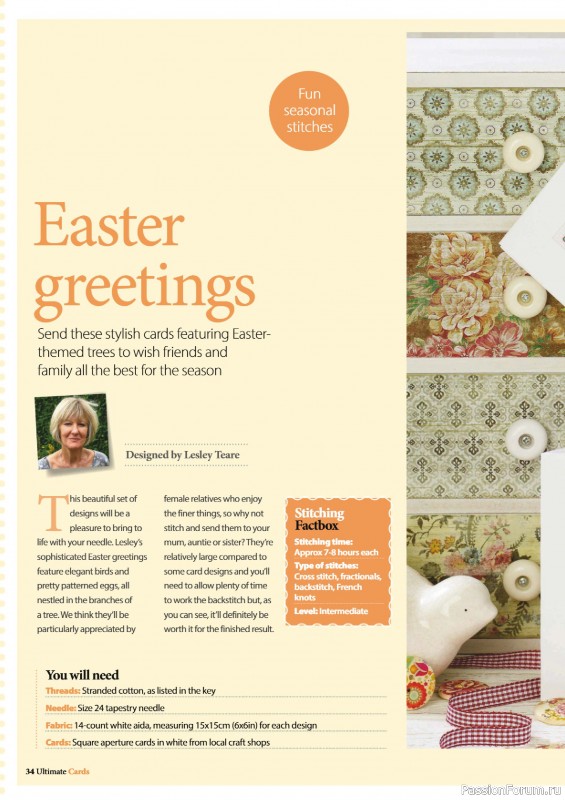Коллекция вышивки в журнале «Ultimate CrossStitch – Cards 2026»