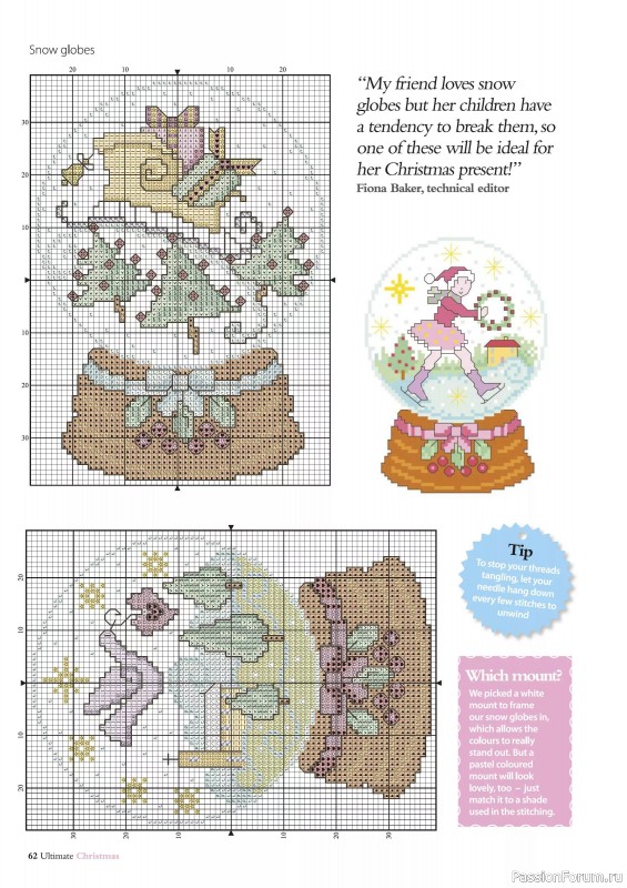 Коллекция вышивки в журнале «Ultimate Crossstitch Christmas №7 2025»