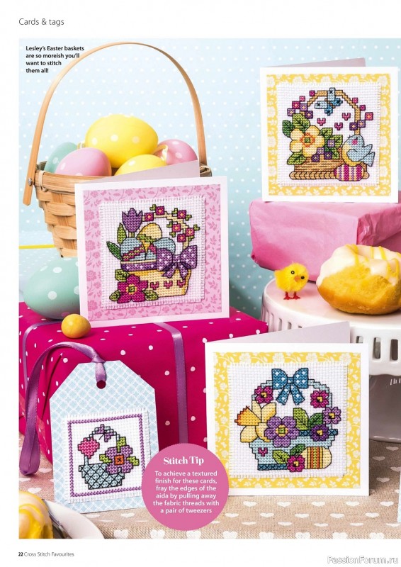 Коллекция вышивки крестиком в журнале «Cross Stitch Favourites - Spring/Summer 2022»