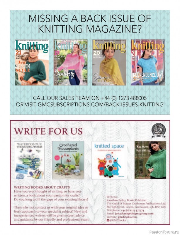 Вязаные модели спицами в журнале «Knitting Magazine №236 2022»