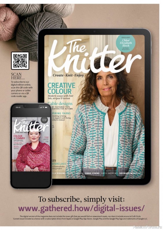 Вязаные модели спицами в журнале «The Knitter №180 2022»