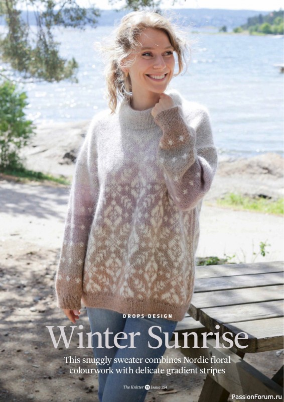 Вязаные проекты спицами в журнале «The Knitter №224 2026»