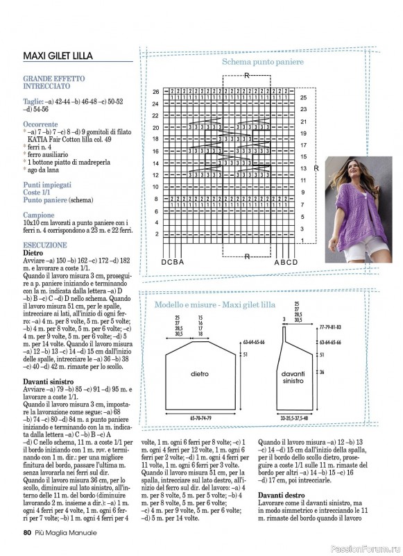 Вязаные проекты в журнале «Piu Maglia Manuale №1 2023»