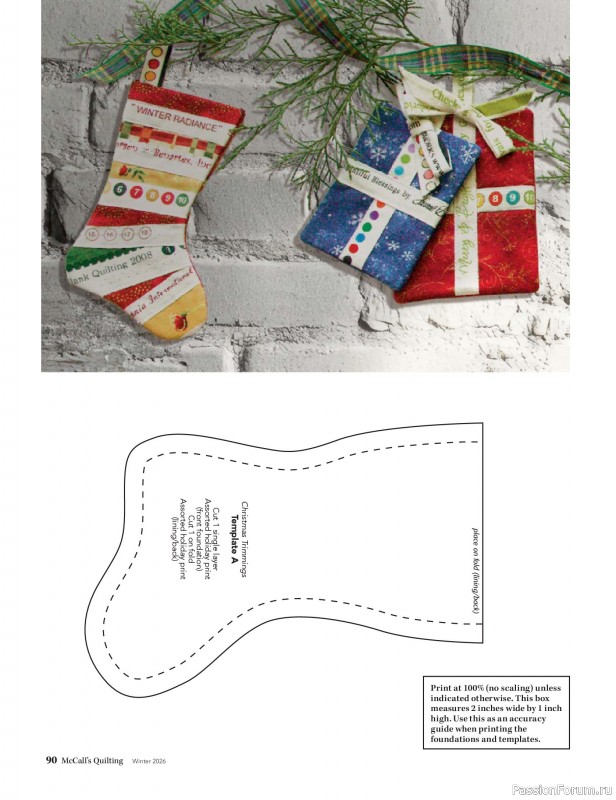 Коллекция проектов для рукодельниц в журнале «McCall's Quilting - Winter 2026»