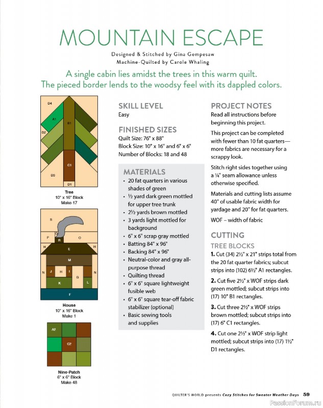Коллекция проектов для рукодельниц в журнале &laquo;Quilter's World Specials - Late Autumn 2026&raquo;