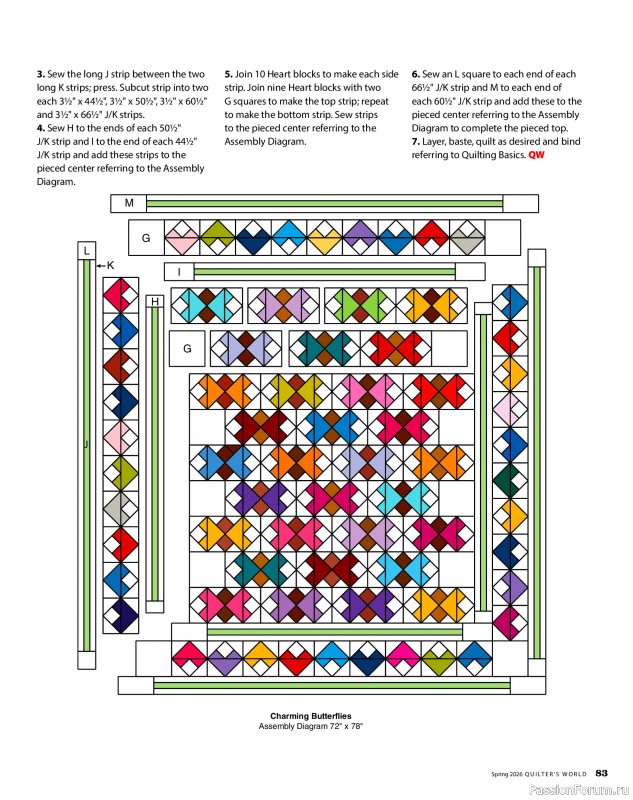 Коллекция проектов для рукодельниц в журнале «Quilter's World - Spring 2026»