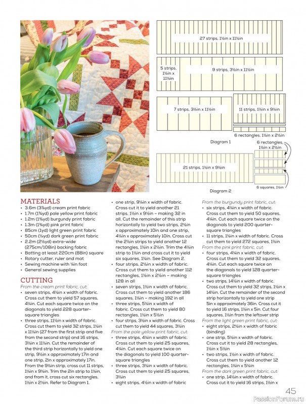 Коллекция проектов для рукодельниц в журнале «Quilters Companion №135 2025»