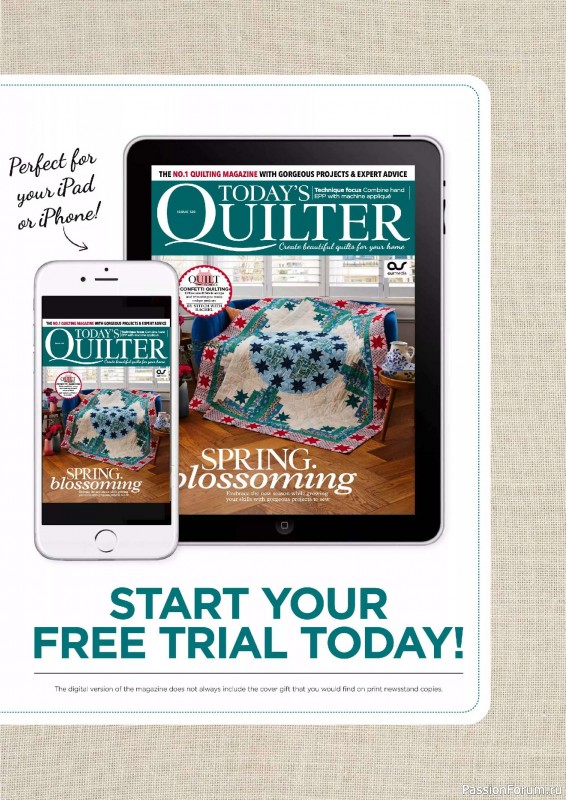 Коллекция проектов для рукодельниц в журнале «Todays Quilter №126 2025»