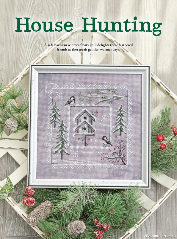 Коллекция вышивки в журнале «Just CrossStitch - Winter 2025»