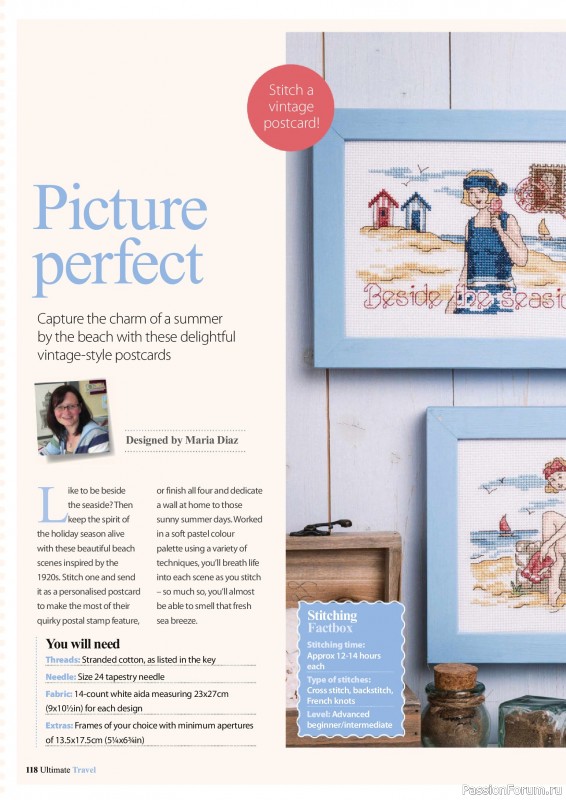Коллекция вышивки в журнале &laquo;Ultimate Cross Stitch Travel 2026&raquo;