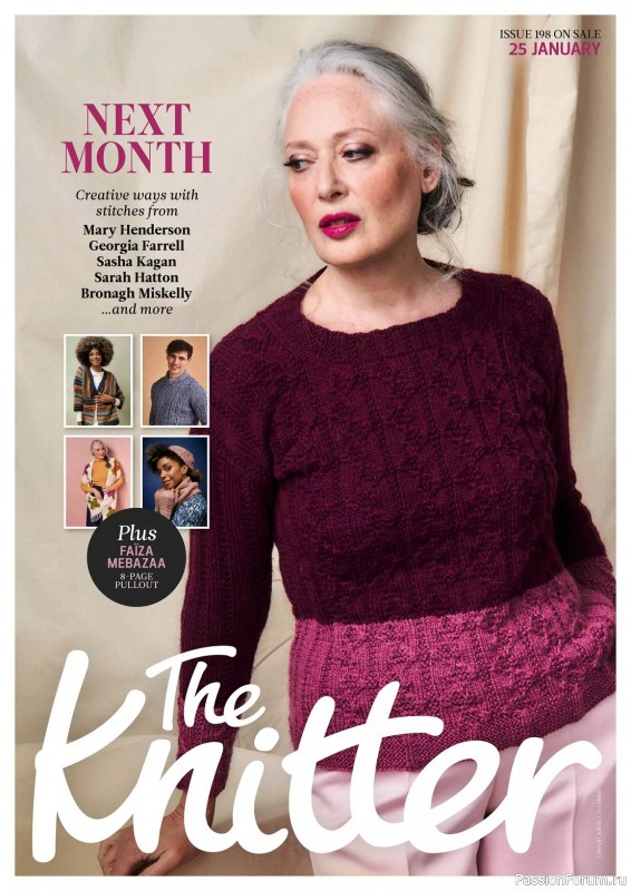 Вязаные проекты спицами в журнале «The Knitter №197 2023»
