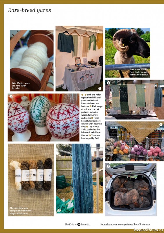 Вязаные проекты спицами в журнале &laquo;The Knitter №223 2025&raquo;