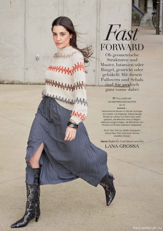 Вязаные проекты в журнале «Burda Stricken №1 2026»