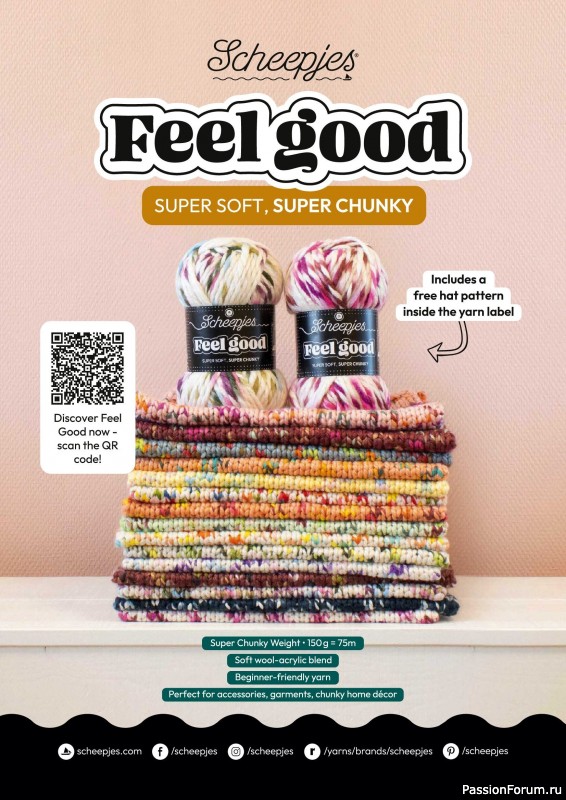 Вязаные проекты в журнале &laquo;Simply Knitting №282 2026&raquo;