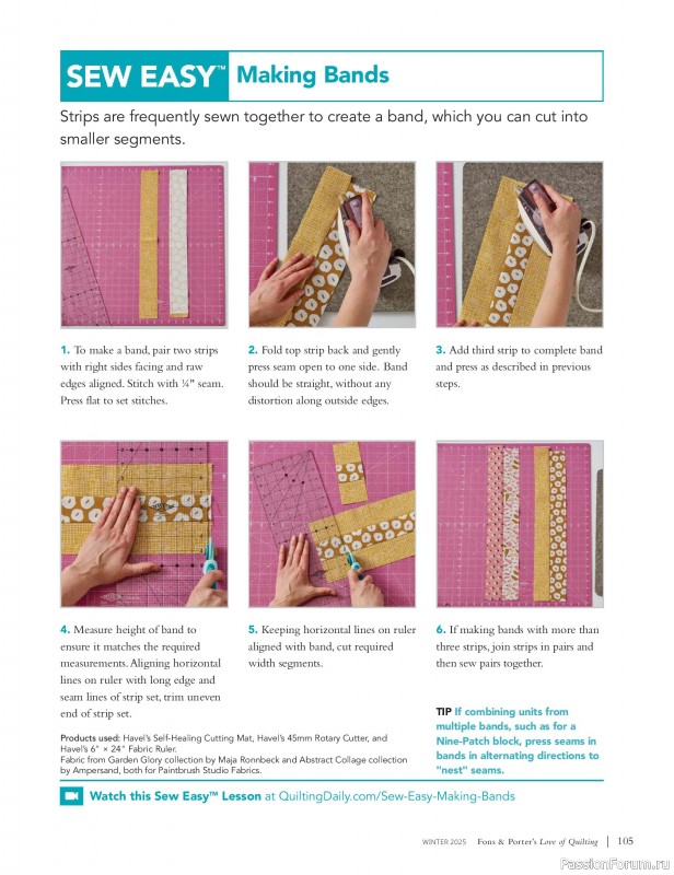 Коллекция проектов для рукодельниц в журнале «Fons & Porter's Love of Quilting - Winter 2026»