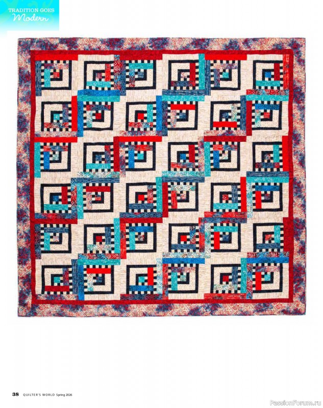 Коллекция проектов для рукодельниц в журнале «Quilter's World - Spring 2026»