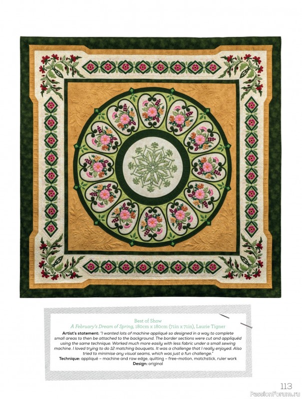 Коллекция проектов для рукодельниц в журнале «Quilters Companion №135 2025»