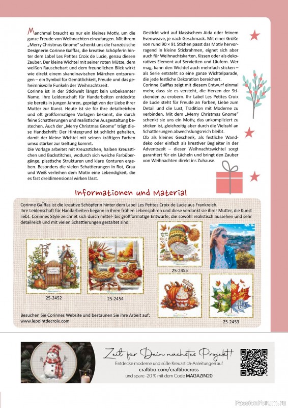 Коллекция вышивки в журнале «Kreuzstich Motive №32 2025»