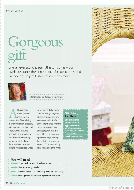 Коллекция вышивки в журнале «Ultimate Crossstitch Christmas №7 2025»