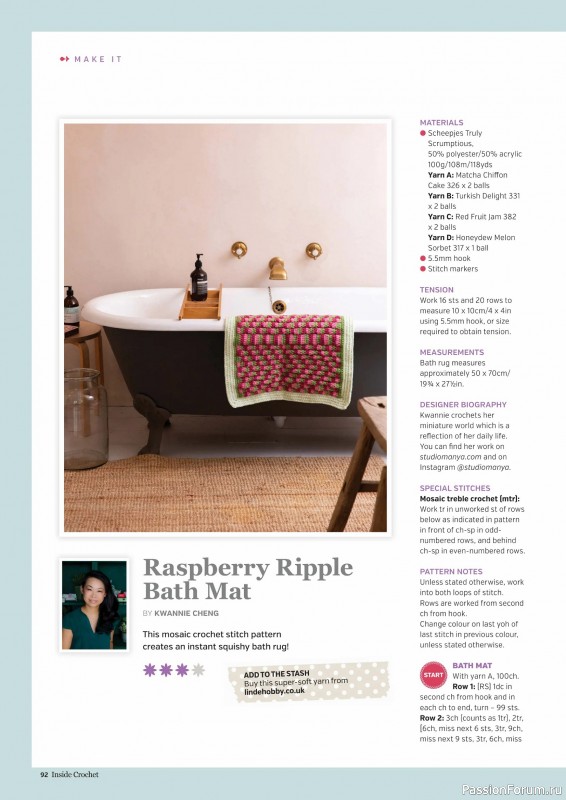 Вязаные проекты крючком в журнале &laquo;Inside Crochet №185 2025&raquo;