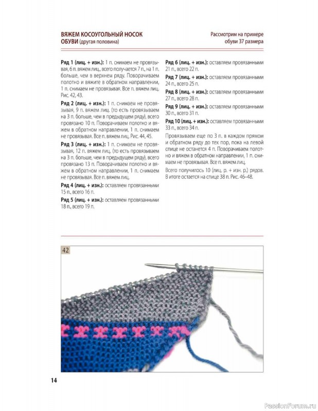 Вязаные проекты в книге «Вяжем спицами домашнюю обувь».