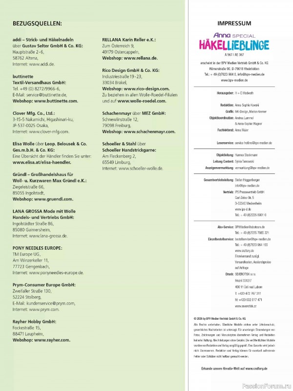 Коллекция проектов для рукодельниц в журнале &laquo;Anna Special A567 2026 - Hakellieblinge&raquo;