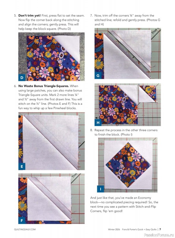 Коллекция проектов для рукодельниц в журнале &laquo;Quick+Easy Quilts - Winter 2026&raquo;