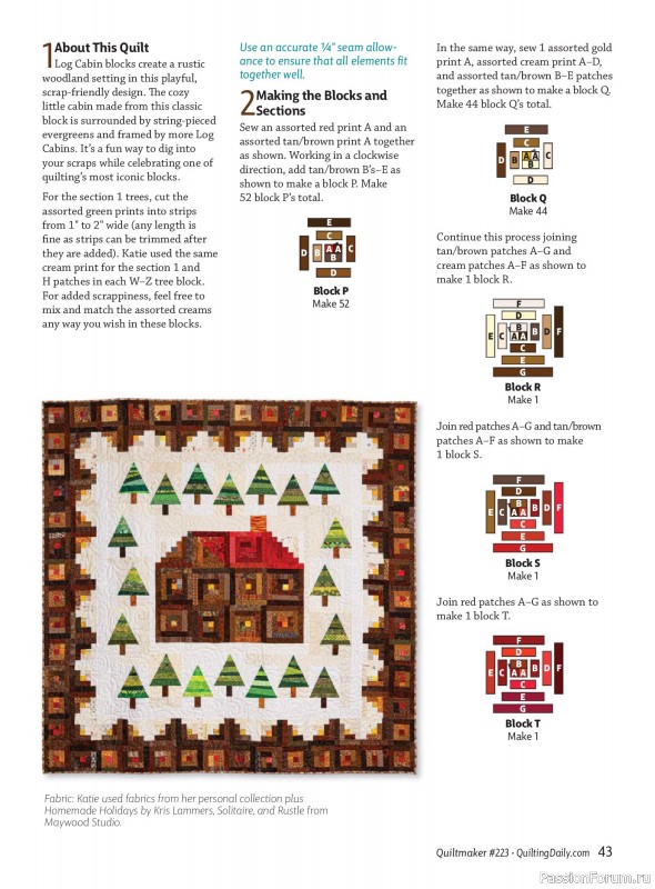 Коллекция проектов для рукодельниц в журнале «Quiltmaker - Winter 2026»