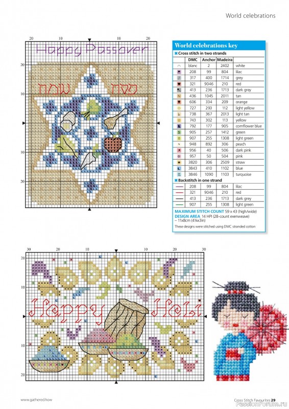 Коллекция вышивки в журнале &laquo;Cross Stitch Favourites - Spring 2025&raquo;