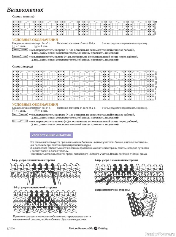 Вязаные модели в журнале «Knitting. Вязание №5 2026»