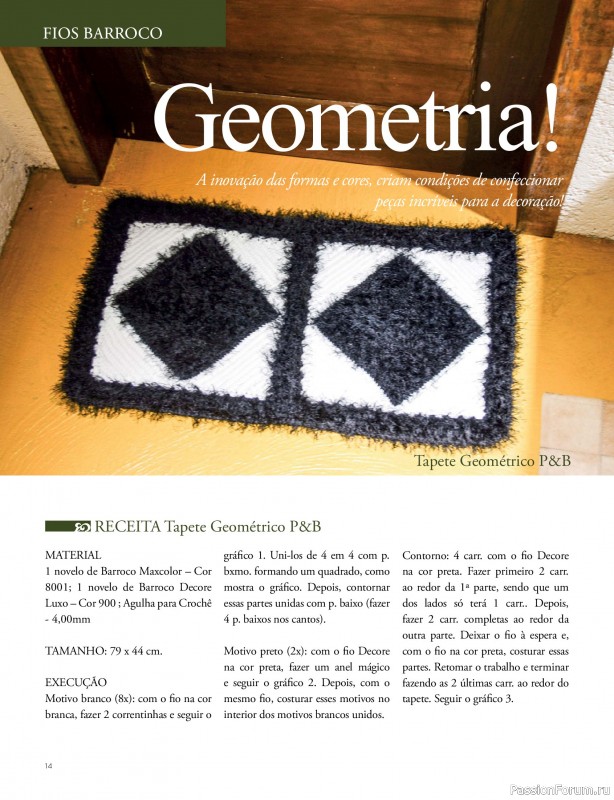 Вязаные проекты крючком в журнале &laquo;Artesanato Simples Ed.87 Croche com Fios Barroco&raquo;