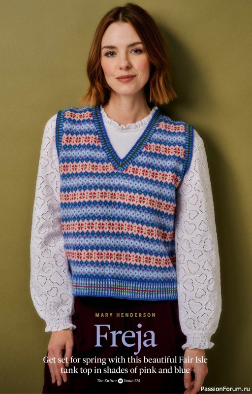 Вязаные проекты спицами в журнале &laquo;The Knitter №225 2026&raquo;