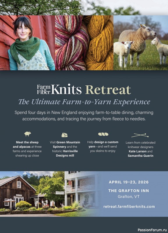Вязаные проекты в журнале «Farm & Fiber Knits - Fall 2025»