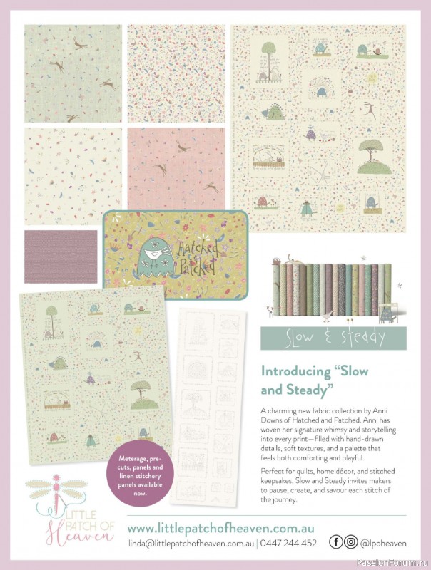 Коллекция проектов для рукодельниц в журнале &laquo;Australian Homespun - February-March 2026&raquo;