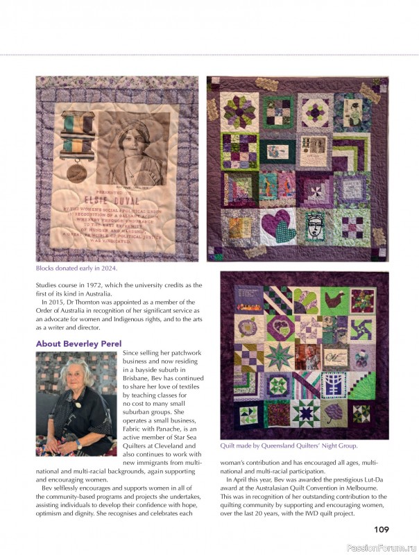 Коллекция проектов для рукодельниц в журнале «Great Australian Quilts №16 2025»