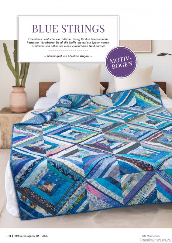 Коллекция проектов для рукодельниц в журнале &laquo;Patchwork Magazin №6 2026&raquo;