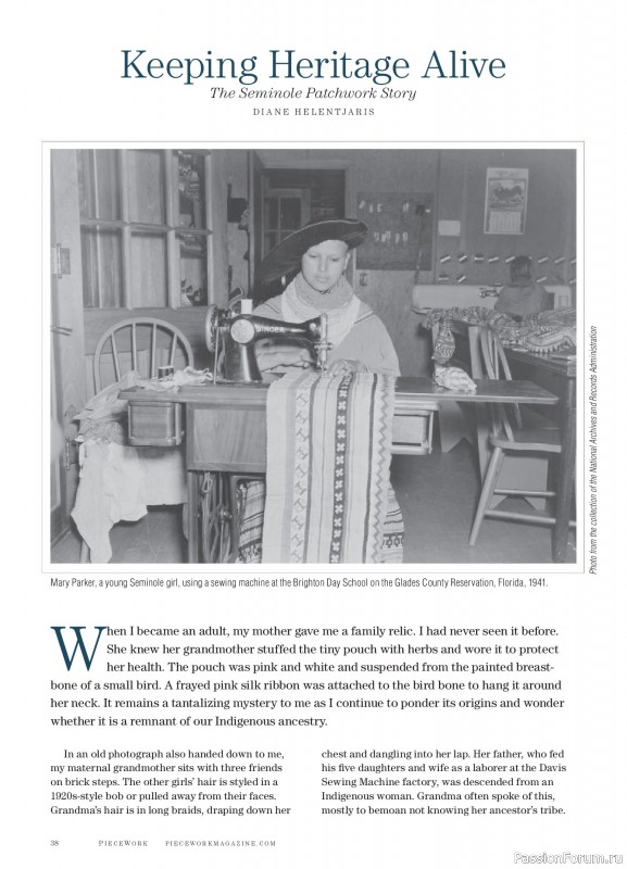 Коллекция проектов для рукодельниц в журнале &laquo;PieceWork - Spring 2025&raquo;