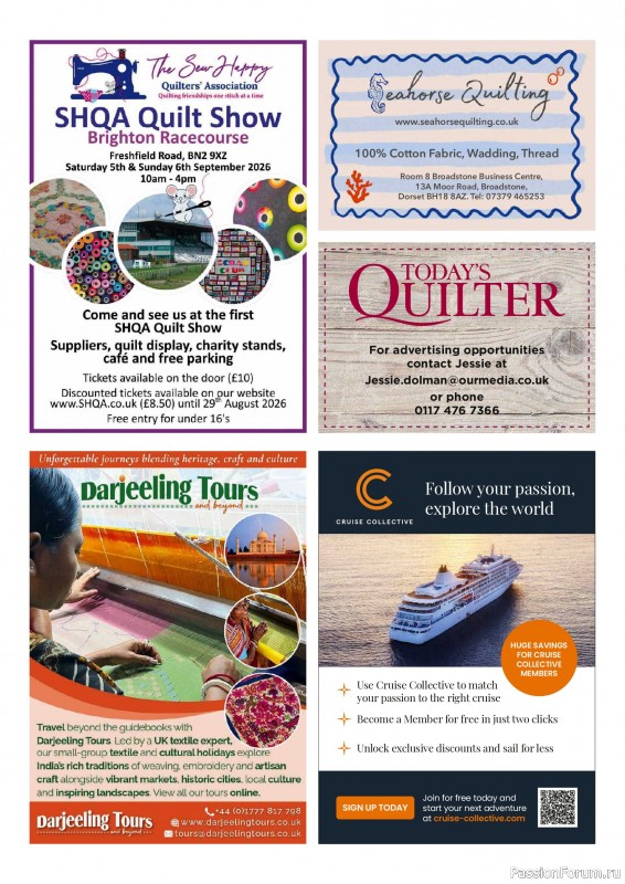 Коллекция проектов для рукодельниц в журнале «Todays Quilter №144 2026»