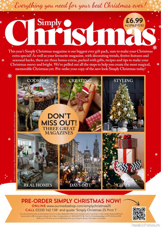 Коллекция вышивки в журнале «Cross Stitch Favourites - Christmas 2025»