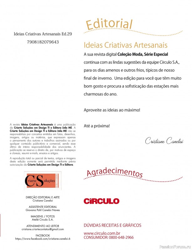 Вязаные проекты крючком в журнале «Ideias Criativas Artesanais - Agosto 2025»
