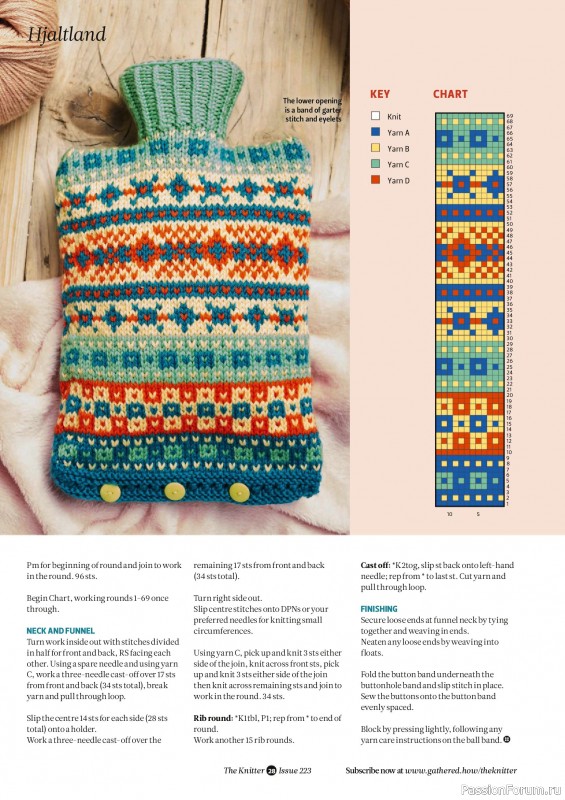 Вязаные проекты спицами в журнале &laquo;The Knitter №223 2025&raquo;