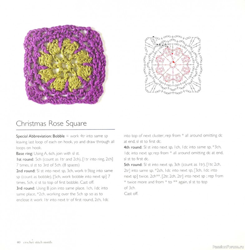 Вязаные проекты в книге &laquo;Crochet Stitch Motifs&raquo;.