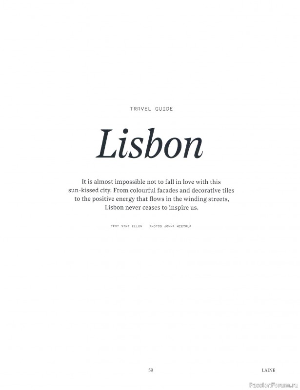 Вязаные проекты в журнале &laquo;Laine Magazine №1 2016 Autumn/Winter&raquo;.