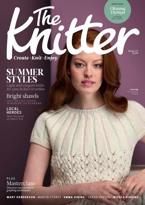 Вязаные модели спицами в журнале «The Knitter №177 2022»