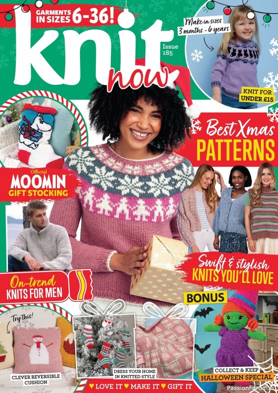 Вязаные проекты в журнале &laquo;Knit Now №185 2025&raquo;