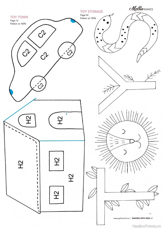 Коллекция проектов для рукодельниц в журнале «Mollie Makes – Making with Kids 2025»