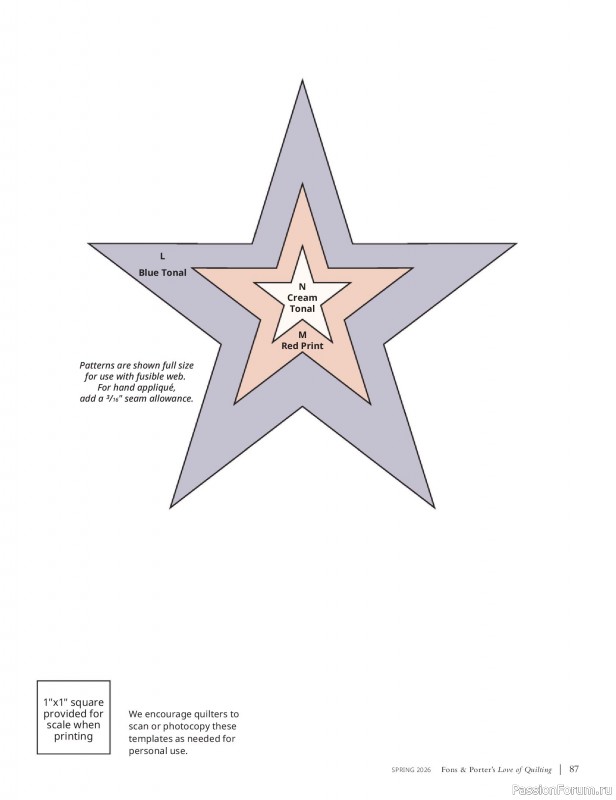 Коллекция проектов в журнале &laquo;Fons & Porter's Love of Quilting - Spring 2026&raquo;